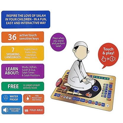 Kids Prayer Mat (Islamic Mat for Children Education)